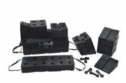 Vehicle lifting rubber blocks